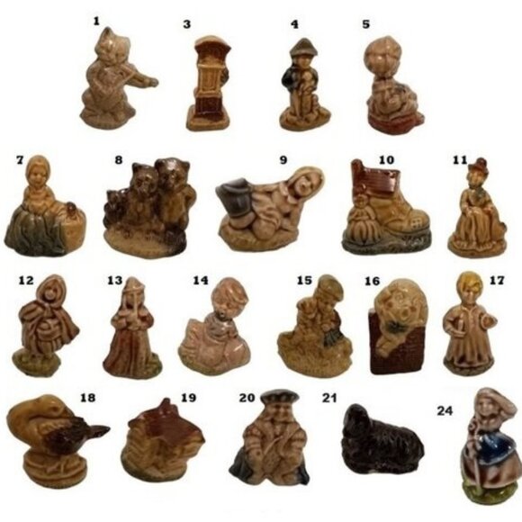 Wade Whimsies, Canadian Nursery Rhyme Series, Red Rose Tea Promotions, Lot of 20 - Picture 1 of 12